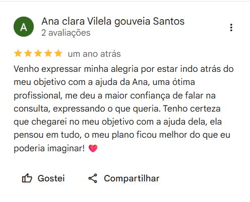 Depoimento de Ana Clara Vilela Santos